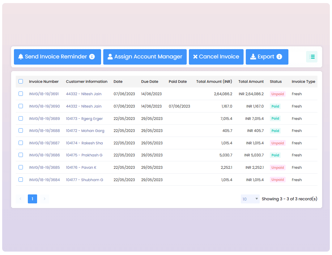 Invoice Invoice