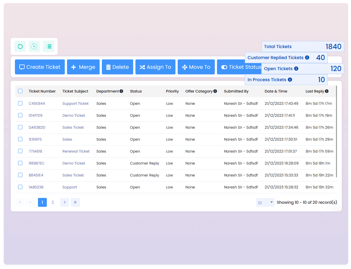 Ticket Management